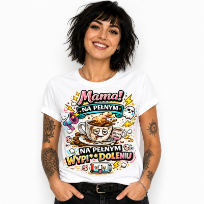 Koszulka na dzień mamy Mama na pełnym